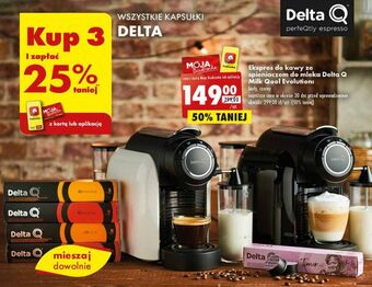 Biedronka Ekspres milk qool evolution ze spieniaczem do mleka delta q oferta