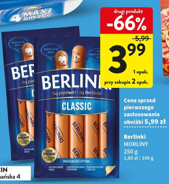 Intermarche Berlinki MORLINY 250g oferta