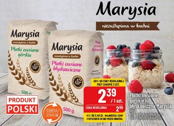 Polomarket Płatki owsiane górskie lub błyskawiczne Marysia 500 g oferta