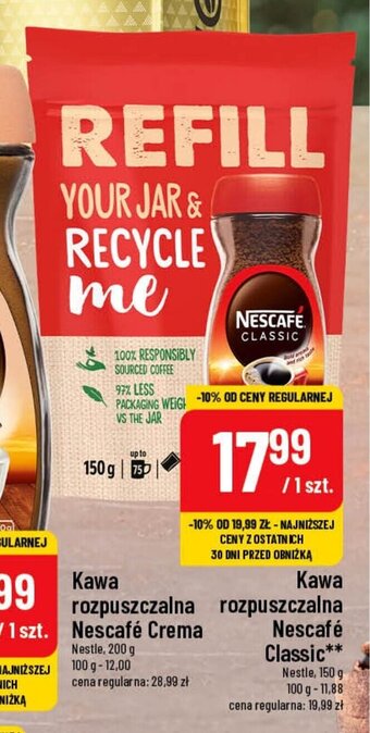 Polomarket Kawa rozpuszczalna Nescafé Crema Nestle, 200 g oferta