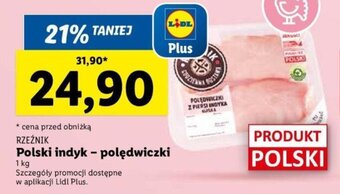 Lidl RZEŹNIK Polski indyk - polędwiczki 1kg oferta