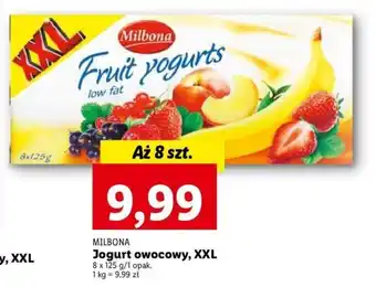 Lidl Milbona Jogurt owocowy, 8 x 125 g oferta