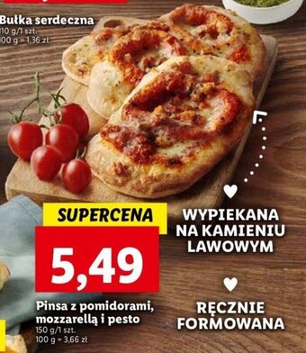 Lidl Pinsa z pomidorami, mozzarellą i pesto 150 g oferta