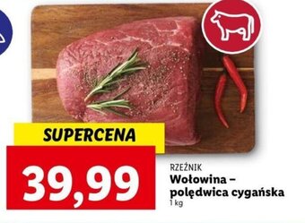 Lidl RZEŹNIK Wołowina - polędwica cygańska 1kg oferta