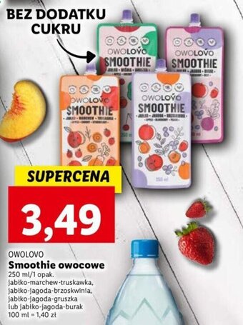 Lidl OWOLOVO Smoothie owocowe 250 ml oferta