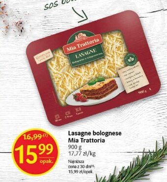 Delikatesy Centrum Lasagne bolognese Mia Trattoria 900 g oferta