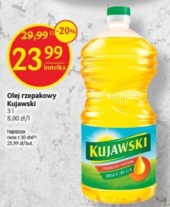 Delikatesy Centrum Olej rzepakowy Kujawski 3l oferta