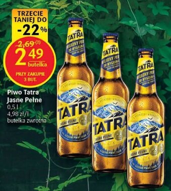 Delikatesy Centrum Piwo Tatra Jasne Pełne 0,5l oferta