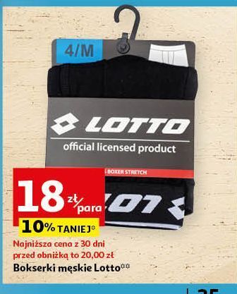 Auchan Bokserki męskie lotto oferta