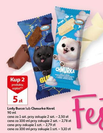 Auchan Lód chmurka koral oferta