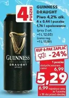 Kaufland Piwo guinness draught oferta