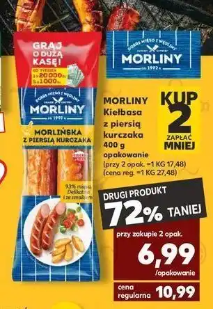 Kaufland Kiełbasa morlińska z piersi kurczaka morliny oferta