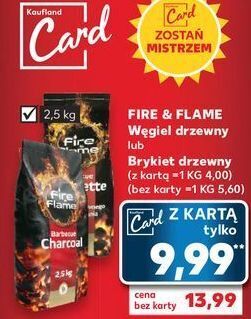 Kaufland Brykiet drzewny fire & flame oferta