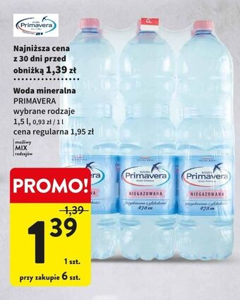 Intermarche Woda niegazowana primavera oferta