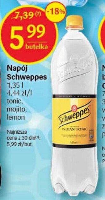 Delikatesy Centrum Napój Schweppes 1,35l oferta