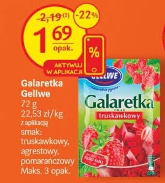 Delikatesy Centrum Galaretka Gellwe 72g oferta