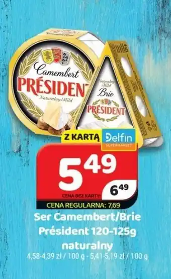 Delfin Président Ser Camembert/Brie 120-125g oferta