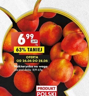 Biedronka Nektarynki oferta