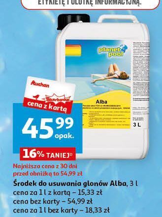 Auchan Preparat eliminujący glony alba planet pool oferta
