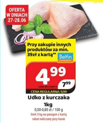 Delfin Udko z kurczaka 1kg oferta