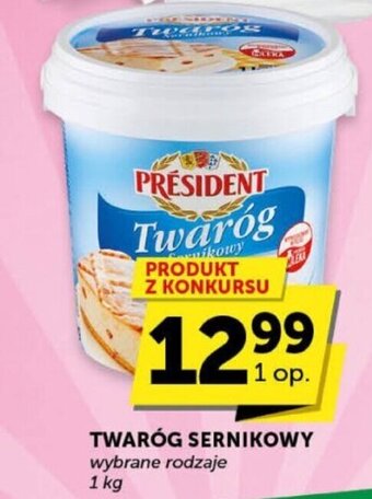 Euro Sklep PRESIDENT TWARÓG SERNIKOWY 1 kg oferta