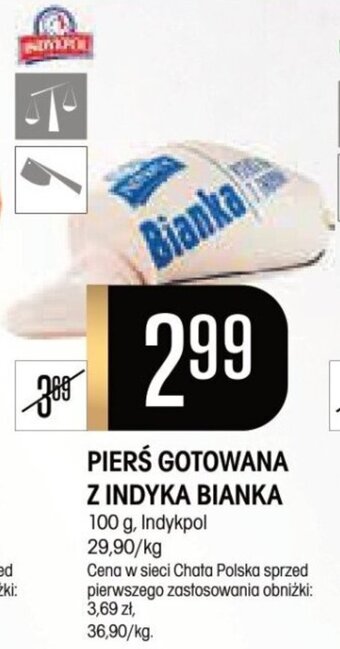 Chata Polska PIERŚ GOTOWANA Z INDYKA BIANKA 100 g oferta