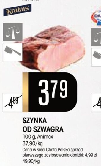 Chata Polska SZYNKA OD SZWAGRA 100 g oferta