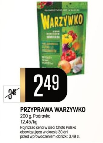 Chata Polska PRZYPRAWA WARZYWKO 200 g oferta