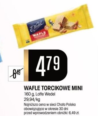 Chata Polska WAFLE TORCIKOWE MINI 160 g oferta