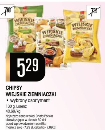 Chata Polska CHIPSY WIEJSKIE ZIEMNIACZKI 130 g oferta