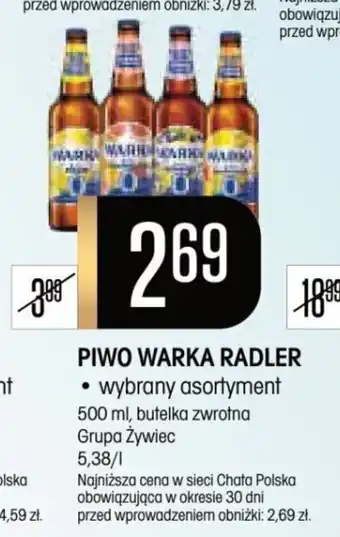 Chata Polska PIWO WARKA RADLER 500 ml oferta