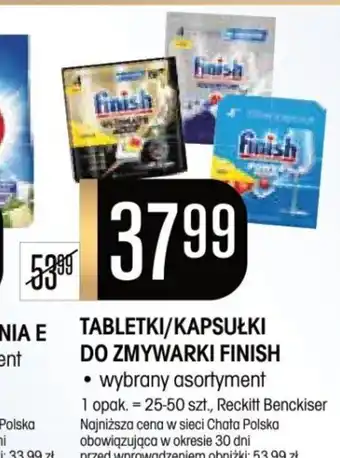 Chata Polska TABLETKI/KAPSUŁKI DO ZMYWARKI FINISH 25-50szt. oferta