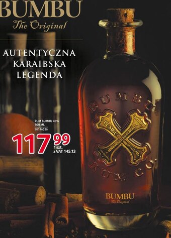 Selgros RUM BUMBU 40% 700 ML oferta