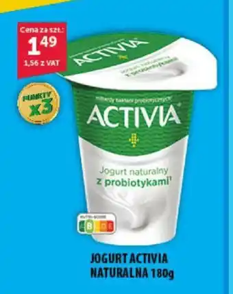 Eurocash Jogurt Activia naturalna 180g oferta