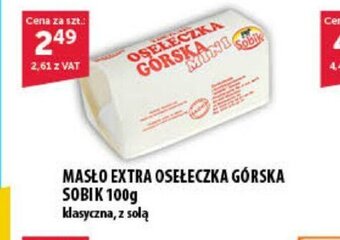 Eurocash Masło extra osełeczka górska sobik 100g oferta