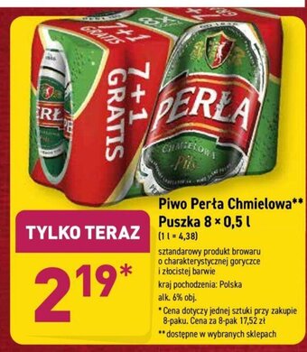 ALDI Piwo Perła Chmielowa oferta