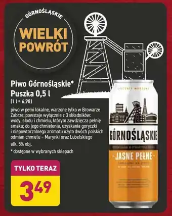 ALDI Piwo Górnośląskie 500ml oferta