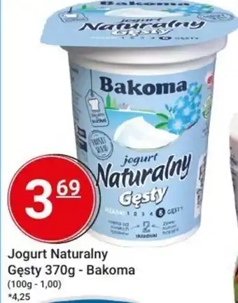 Hitpol Bakoma Jogurt Naturalny Gęsty 370g oferta