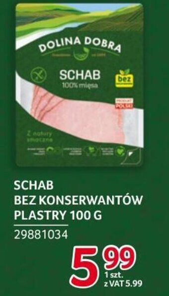 Selgros SCHAB BEZ KONSERWANTÓW PLASTRY 100 G oferta