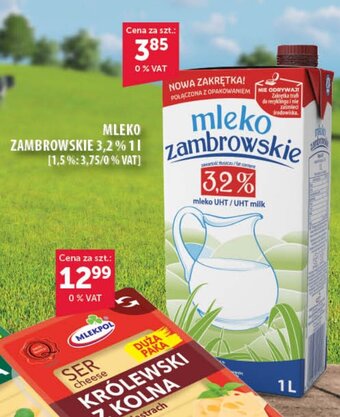 Eurocash MLEKO ZAMBROWSKIE 3,2% 1l oferta