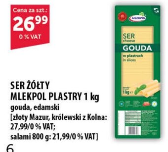 Eurocash SER ŻÓŁTY MLEKPOL PLASTRY 1 kg oferta