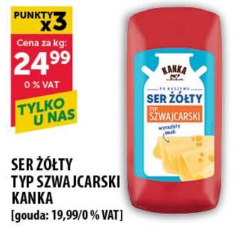 Eurocash SER ŻÓŁTY TYP SZWAJCARSKI KANKA 1kg oferta
