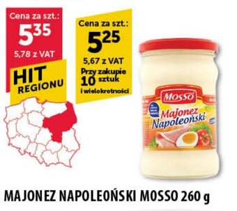 Eurocash MAJONEZ NAPOLEOŃSKI MOSSO 260 g oferta