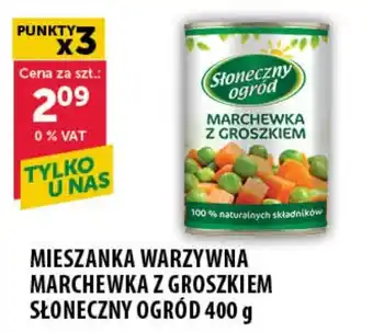 Eurocash MIESZANKA WARZYWNA MARCHEWKA Z GROSZKIEM SŁONECZNY OGRÓD 400 g oferta