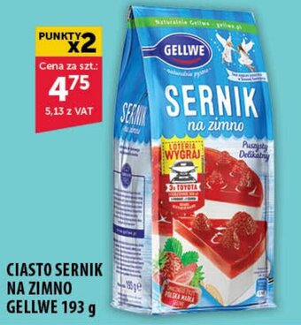 Eurocash CIASTO SERNIK NA ZIMNO GELLWE 193 g oferta
