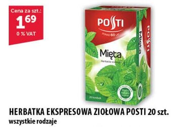 Eurocash HERBATKA EKSPRESOWA ZIOŁOWA POSTI 20 szt. oferta
