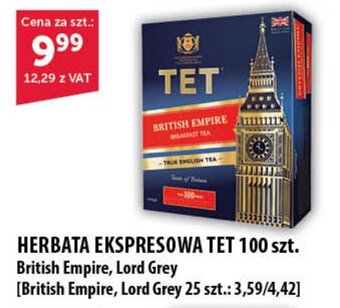 Eurocash HERBATA EKSPRESOWA TET 100 szt. oferta