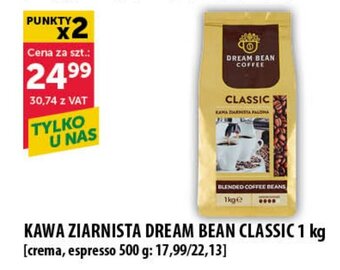 Eurocash KAWA ZIARNISTA DREAM BEAN CLASSIC 1 kg oferta