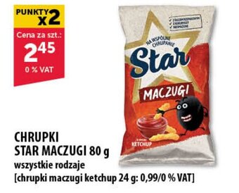 Eurocash CHRUPKI STAR MACZUGI 80 g oferta