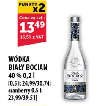 Eurocash WÓDKA BIAŁY BOCIAN 40% 0,2l oferta